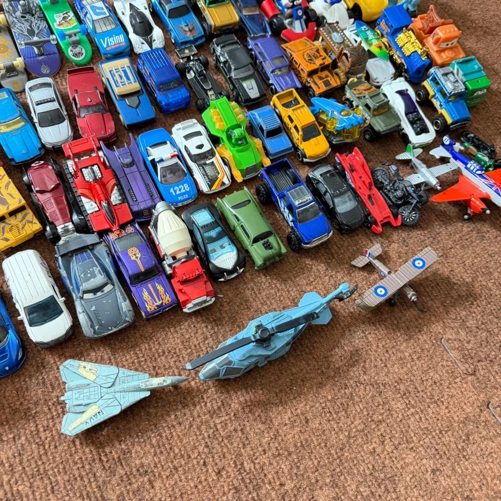 Mixed Toy Vehicle Lot Hot Wheels Mario‎ Kart Paw Patrol Disney Cars Darda 60+ Pc